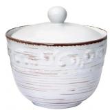 Pfaltzgraff Trellis White Sugar Bowl with Lid New