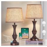 New Touch Table Lamps Set of 2, 22" Tall Bedside