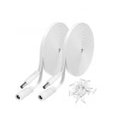 2 Pack DC Power Extension Cable 10ft 2.1mm x
