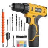Cordless Drill Set,12V Power Drill Set With