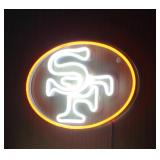 New SF San Francisco 49ers neon wall sign 12.9 x
