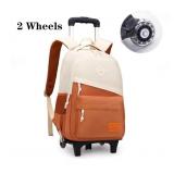 Trolley Schoolbag Rolling Backpack Laptop Wheeled