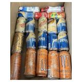 Large Lot of Canned Soda/Drinks, Various