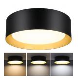 Flush Mount Ceiling Light, 13in 25W(250W Equiv)