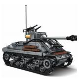 Leyi M4 Sherman Tank Building Blocks - 656 Pieces