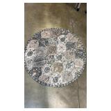 Circular floral pattern rug 58ï¿½ diameter (new