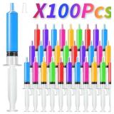 Jello Shot Syringes 100 Pack with Tip Cap for