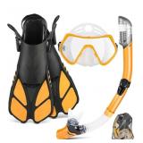 ZEEPORTE Mask Fin Snorkel Set, Travel Size