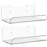 Cosmos 2 Pcs Acrylic Floating Wall Shelves Wall