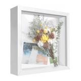 8x8 Shadow Box Frame Display Case with Letter