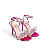 TrendsWomen Bowknots Crystal Heeled Sandals