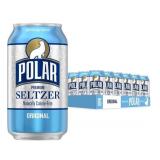 New Polar Seltzer Water Original, 12 fl oz cans,