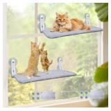 L&W BROS. Foldable Cat Window Perch 2 Pack Cat