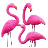 JOYIN 3 Pack Large Pink Flamingo Yard