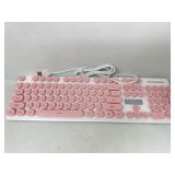 New white and Pink Gaming Keyboard