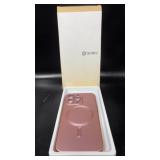 iPhone 13 case 6.1 peach pink, used scratched