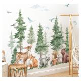 wondever Mountain Tree Wall Stickers Large Pine