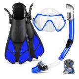 ZEEPORTE Mask Fin Snorkel Set, Travel Size