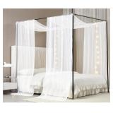 New Akiky Canopy Bed Curtains with Light Princess