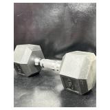 20 LB Rubber Encased Hex Dumbbell, Gently