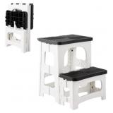 New 2-Step Stool, 8" 17" Non-Slip Collapsible