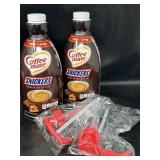 New 2 Ct Coffee mate Snickers Flavored Liquid