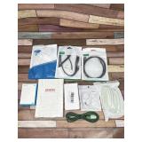 Lot of assorted items for electronics- cables,