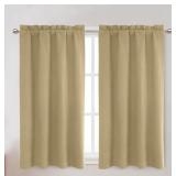 New OVZME Rhea 2 Panels 100% Blackout Curtains 45