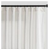 New jinchan Striped Linen Blend Curtains 63 Inch