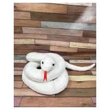 White snake plush toy, like new opened