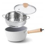 ROCKURWOK Ceramic Nonstick Sauce Pan, 3 QT Pot
