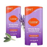 2 Ct Lume Whole Body Deodorant - Smooth Solid