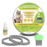 New 2 Packs Flea and Tick Collar for Cats, Plant
