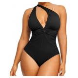New SHAPELLX Women One Piece Swimsuit Tummy