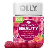 New OLLY Undeniable Beauty Gummy, For Hair, Skin,