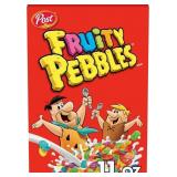 (Lot of 4) Post Fruity PEBBLES Cereal, Fruity