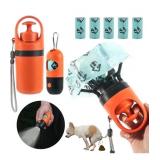 6 Pcs Portable Dog Poop Scooper Set with Holder &