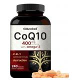 New NatureBell CoQ10 400mg with Omega 3 Fatty