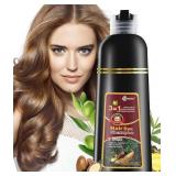 New leorx Hair Dye shampoo, 3 In 1 Brown Color