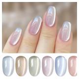 New (Lot of 4) Double Rhythm Cat Eye Gel Nail