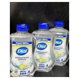 New 3 Ct Dial Antibacterial Foaming Hand Wash