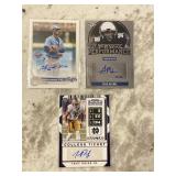 RARE NUMBERED AUTOGRAPHED ROOKIE CARD LOT