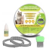 New 2 Packs Flea and Tick Collar for Cats, Plant