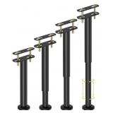 4 Pcs Adjustable Height Bed Support Legs 10-17