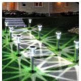 New Solar Outdoor Lights, 10 Pack Waterproof