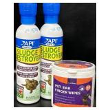 New 2 Ct API TURTLE SLUDGE DESTROYER Aquarium