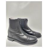 Tuff Rider Black Ankle Front Zip Boots Size 4 New
