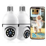 2K Light Bulb Security Camera 5G&2.4Ghz WiFi