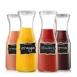 New NETANY Set of 4 Glass Carafe with Lid, 1