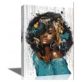 New African American Wall Art Black Woman Beauty